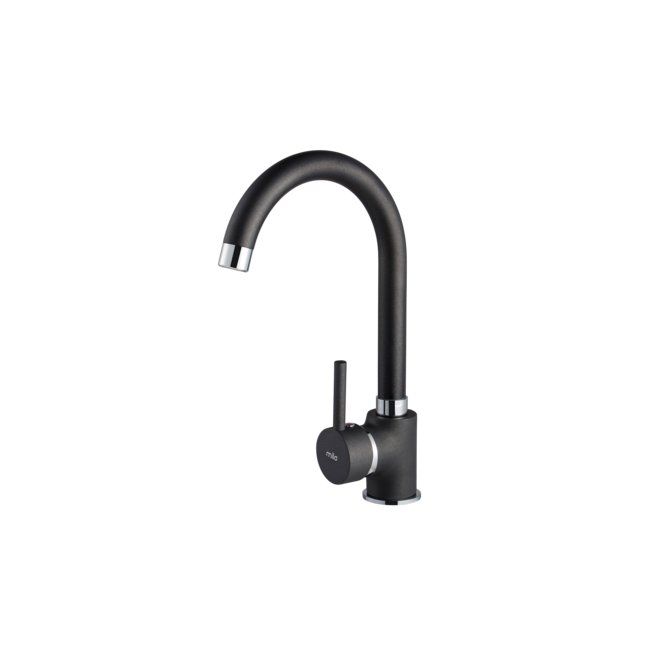 YORK standing kitchen faucet with "U" spout - finishing Black Metalic