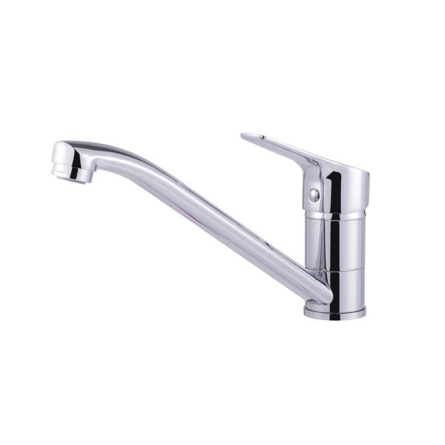 LUCCA standing kitchen faucet with "S" spout - finishing Chrome