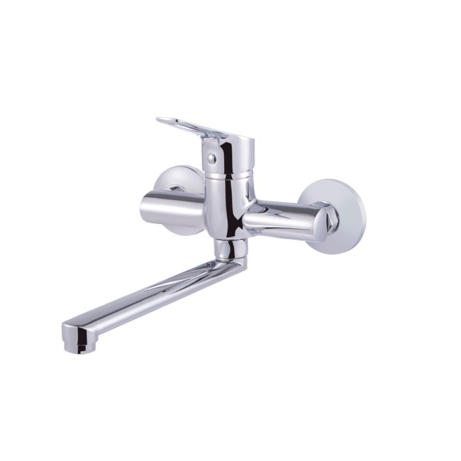 LUCCA wall-mounted kitchen faucet - finishing Chrome