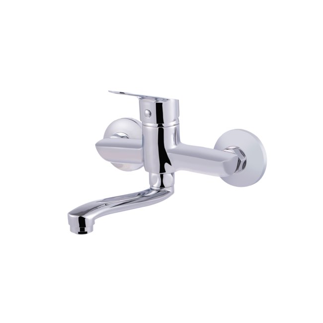 PLAY wall-mounted washbasin faucet - finishing Chrome