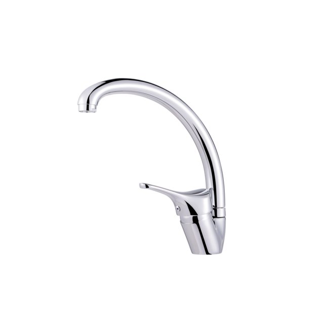 VERSO standing kitchen faucet with "C" spout - finishing Chrome