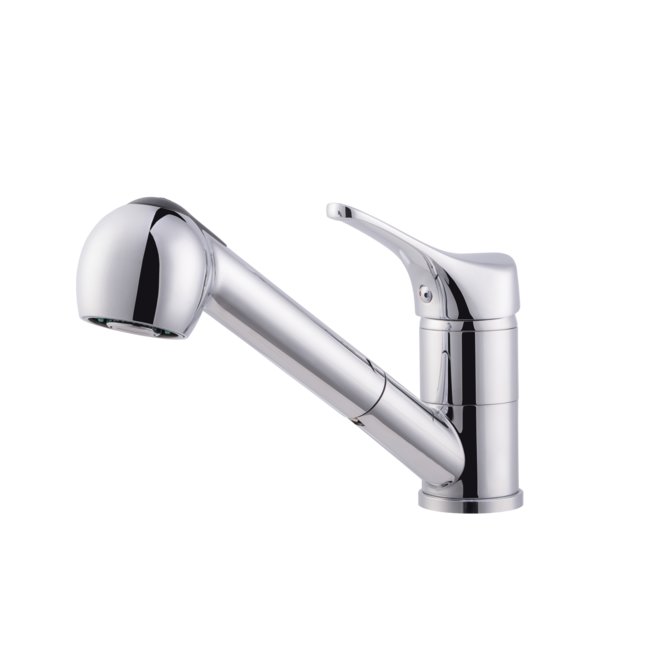 VERSO standing kitchen  with pull out shower spout - finishing Chrome