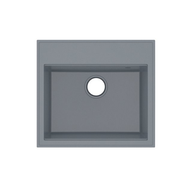 Granit-Spüle RETTO Einzelbecken ohne Abtropffläche - Grau